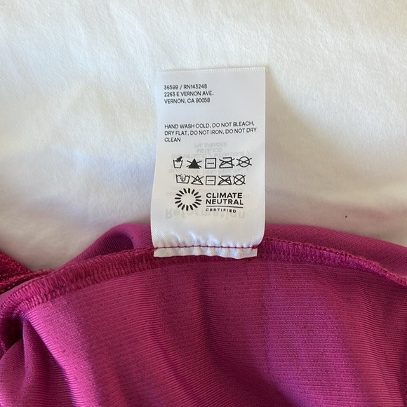 Reformation Breslin Dress - Hot Pink - Size Small - Picture 12 of 15